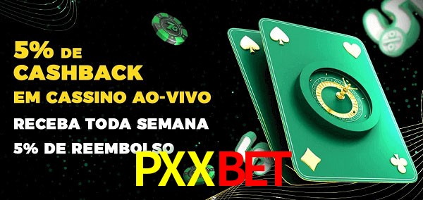 Promoções do cassino ao Vivo PXXBET